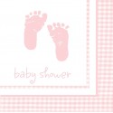 Plaid - Baby shower - Fille - Serviettes de table 2 plis