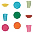 Assiette plastique haut de gamme - 30 couleurs différentes