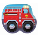 Pompier - Assiette en forme de camion 10.25''