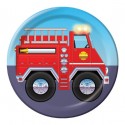 Pompier - Assiette ronde 7''